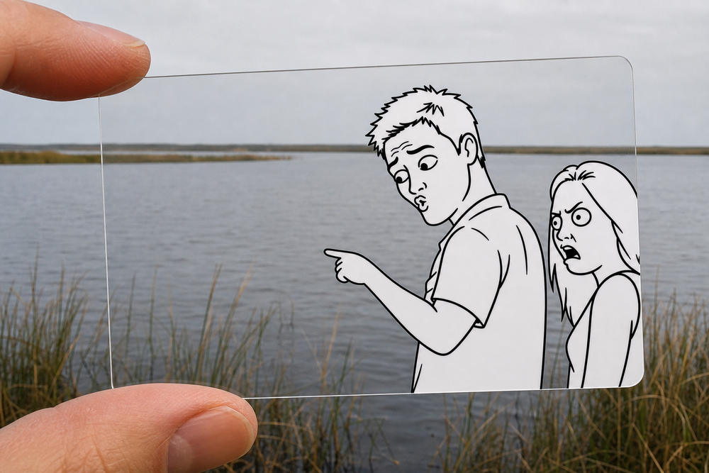 So Distracted transparent meme card in use