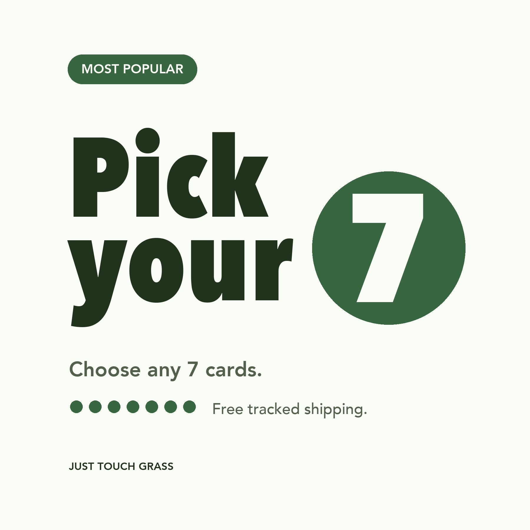 Pick Any 7 — Most Popular Card Bundle